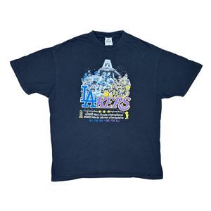 Pro West 2020 LA Champions Lakers x Dodgers Black Crew Neck Tee - Size 3XL